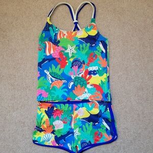 Boden Colorful Rainbow Reef Swim Set 11-12 Years